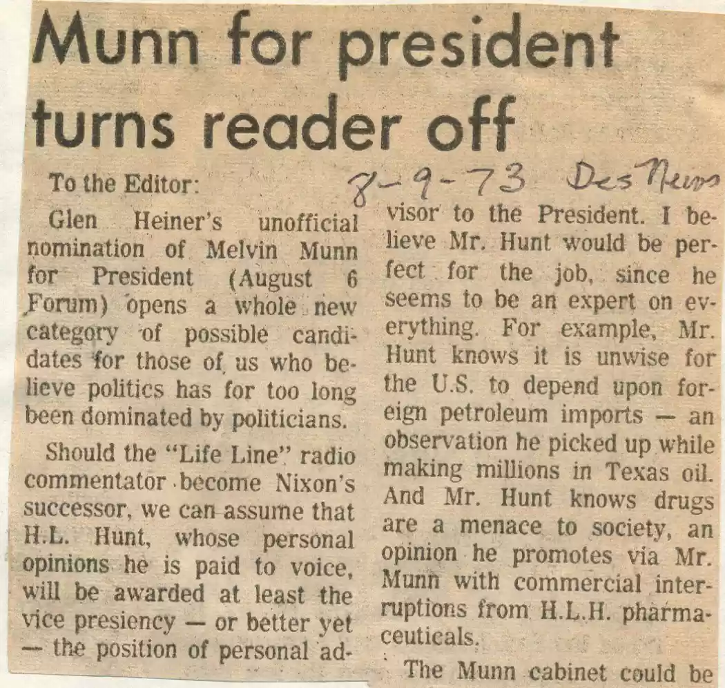 1. Deseret News, Salt Lake City, 8-9-73